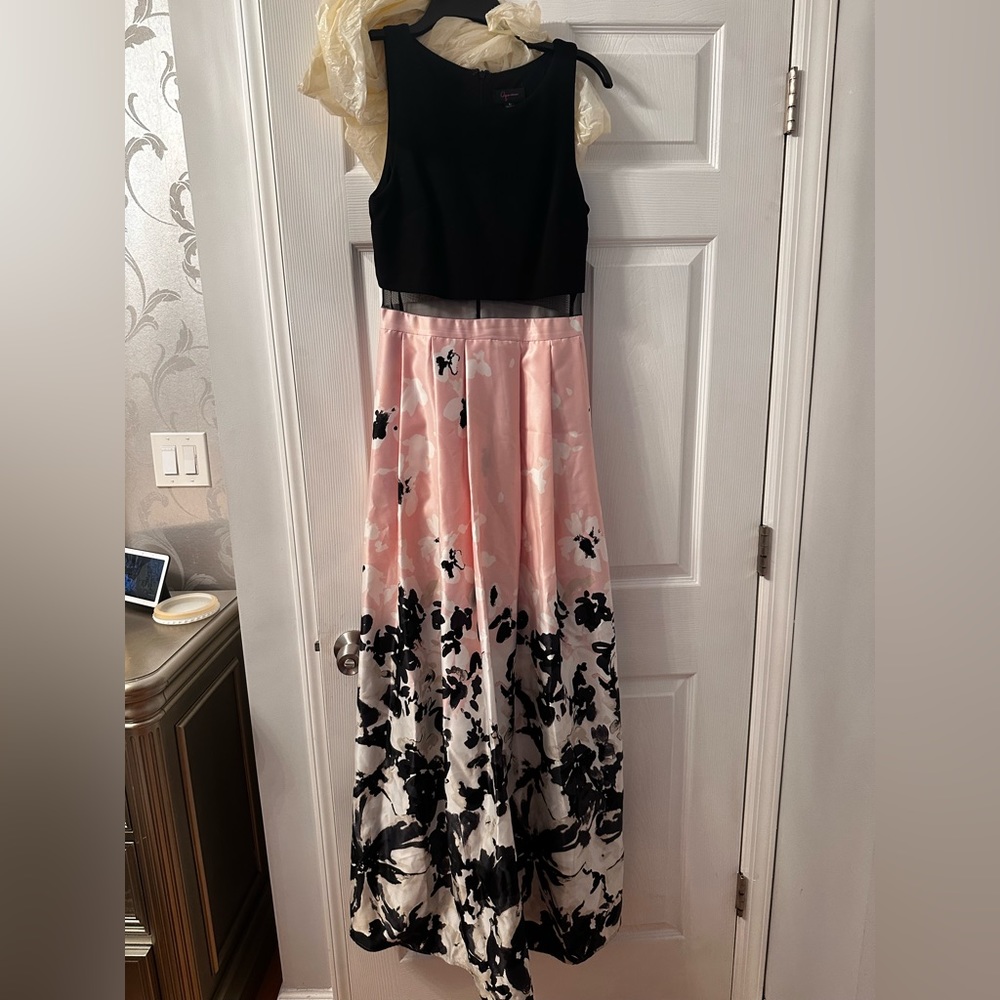 Aqua maxi dress